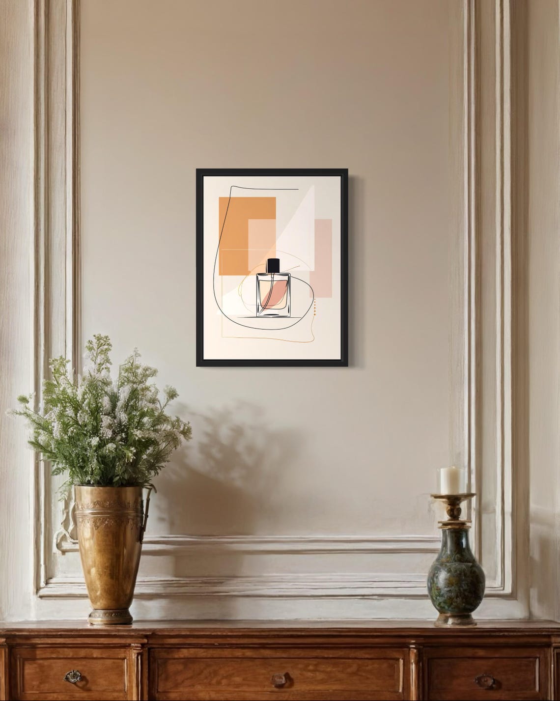 Female Perfume Boho Art Print - Image 2