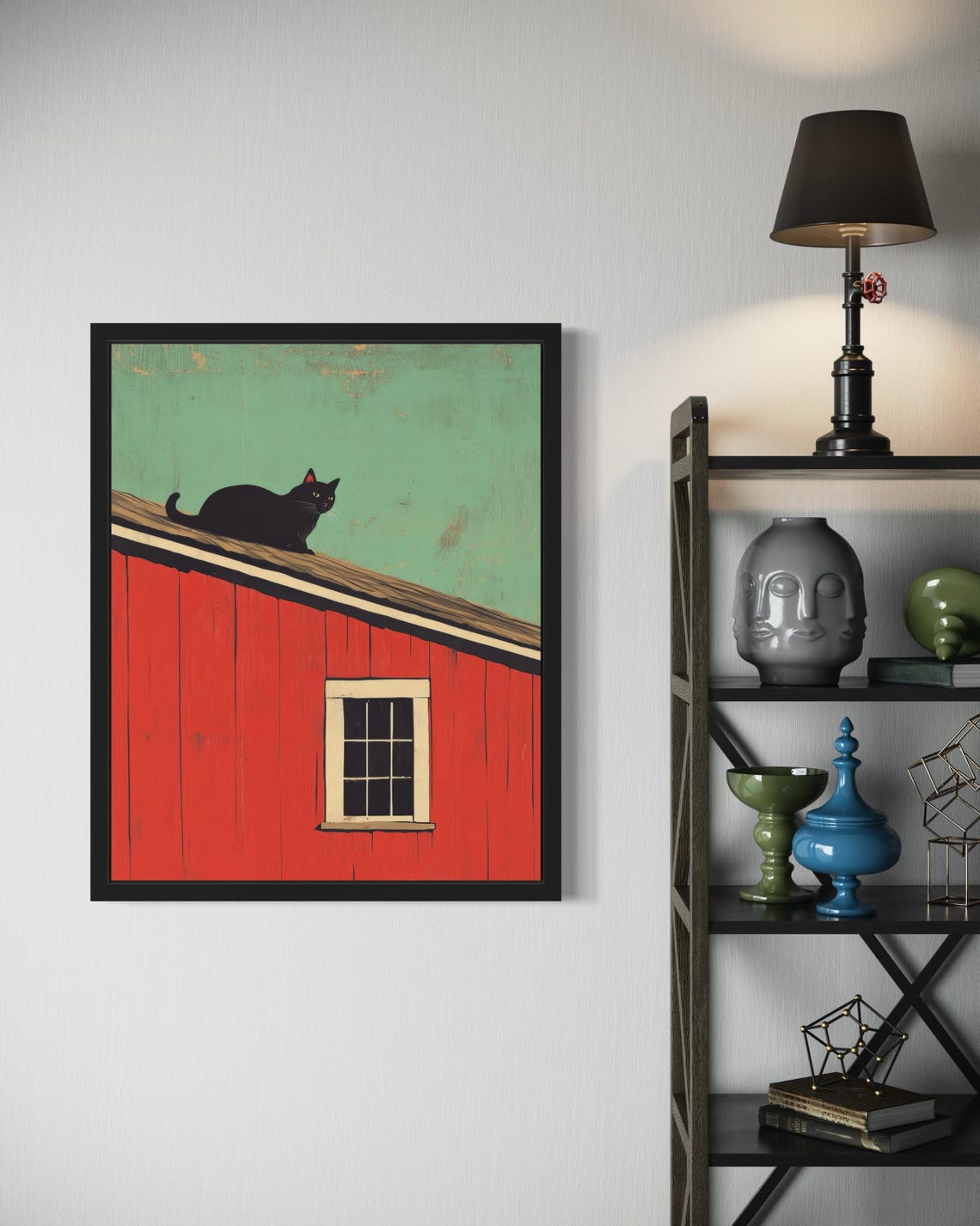 Barn Cat Pop Art Poster - Image 3