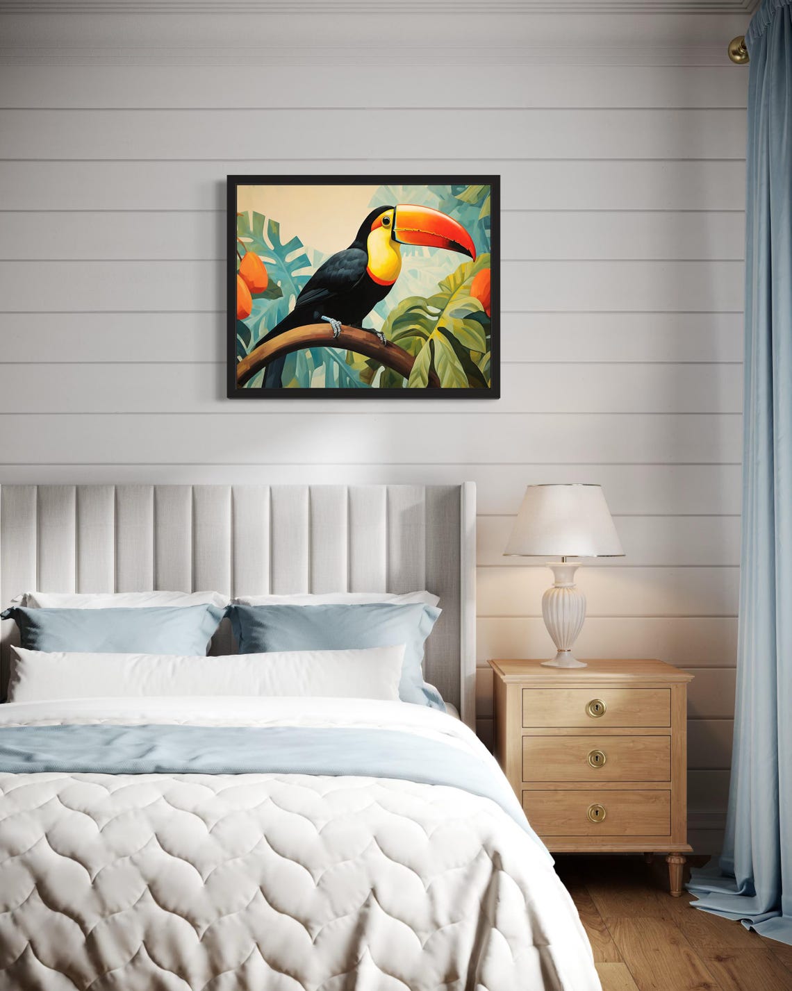 Toucan Tropical Abstract Art Print - Image 4