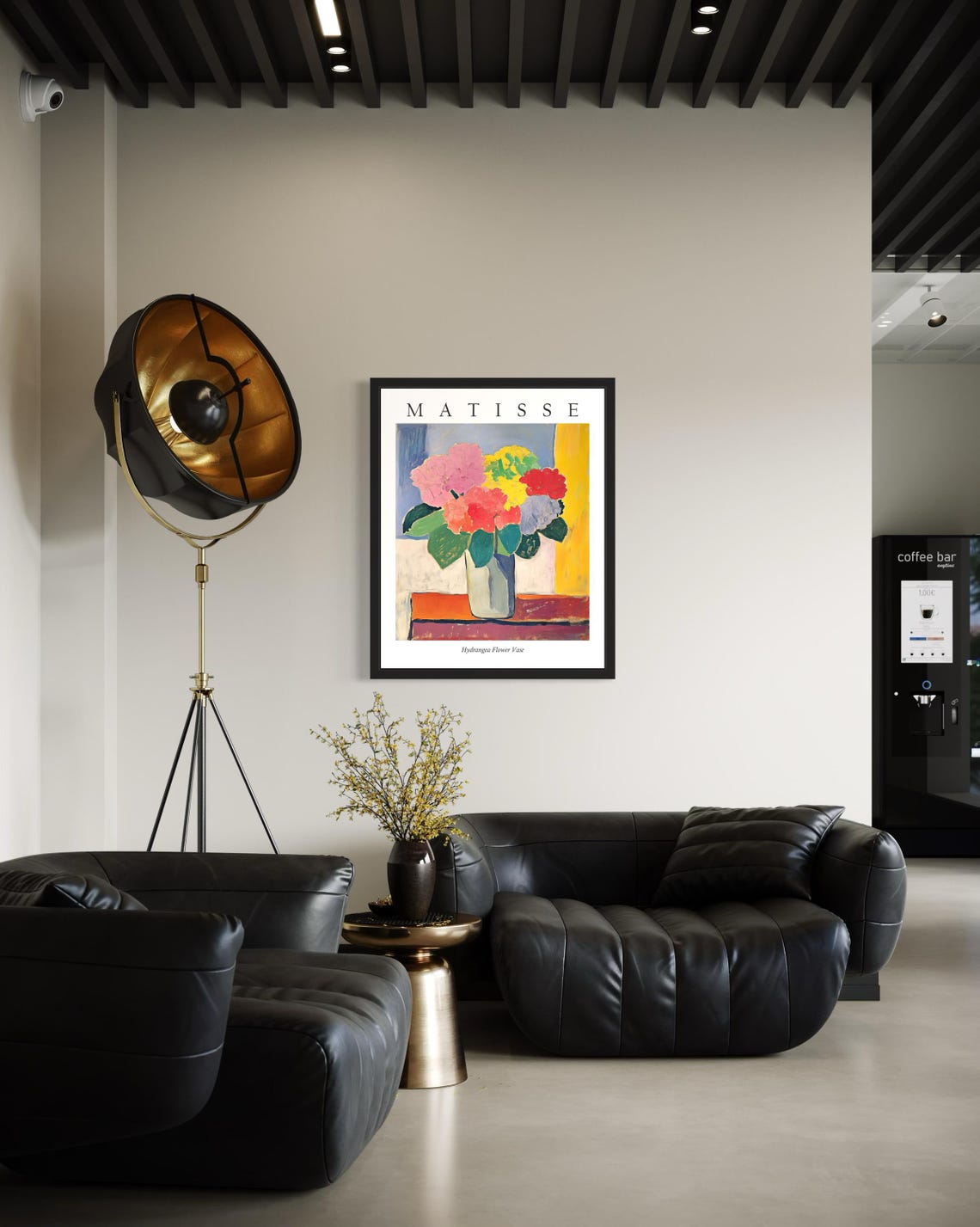 Matisse Style Hydrangea Flower Vase Lush Fauvist Still Life Poster - Image 2