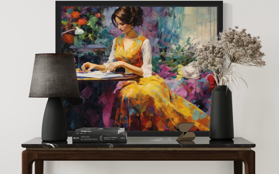 Crafting Abstract Poster Print, Modern Decor - Image 3