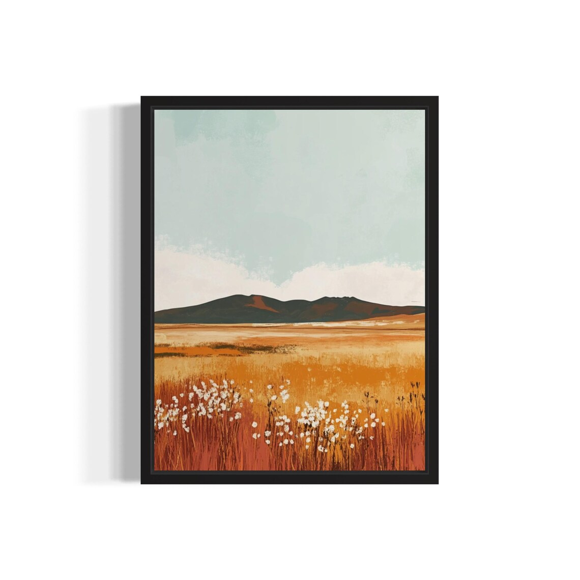 Carrizo Plain Abstract Boho Bathroom Decor