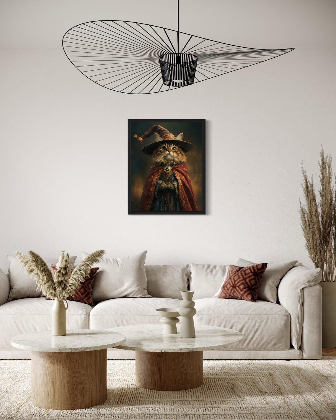 Wizard Portrait Cat Art Print - Image 4