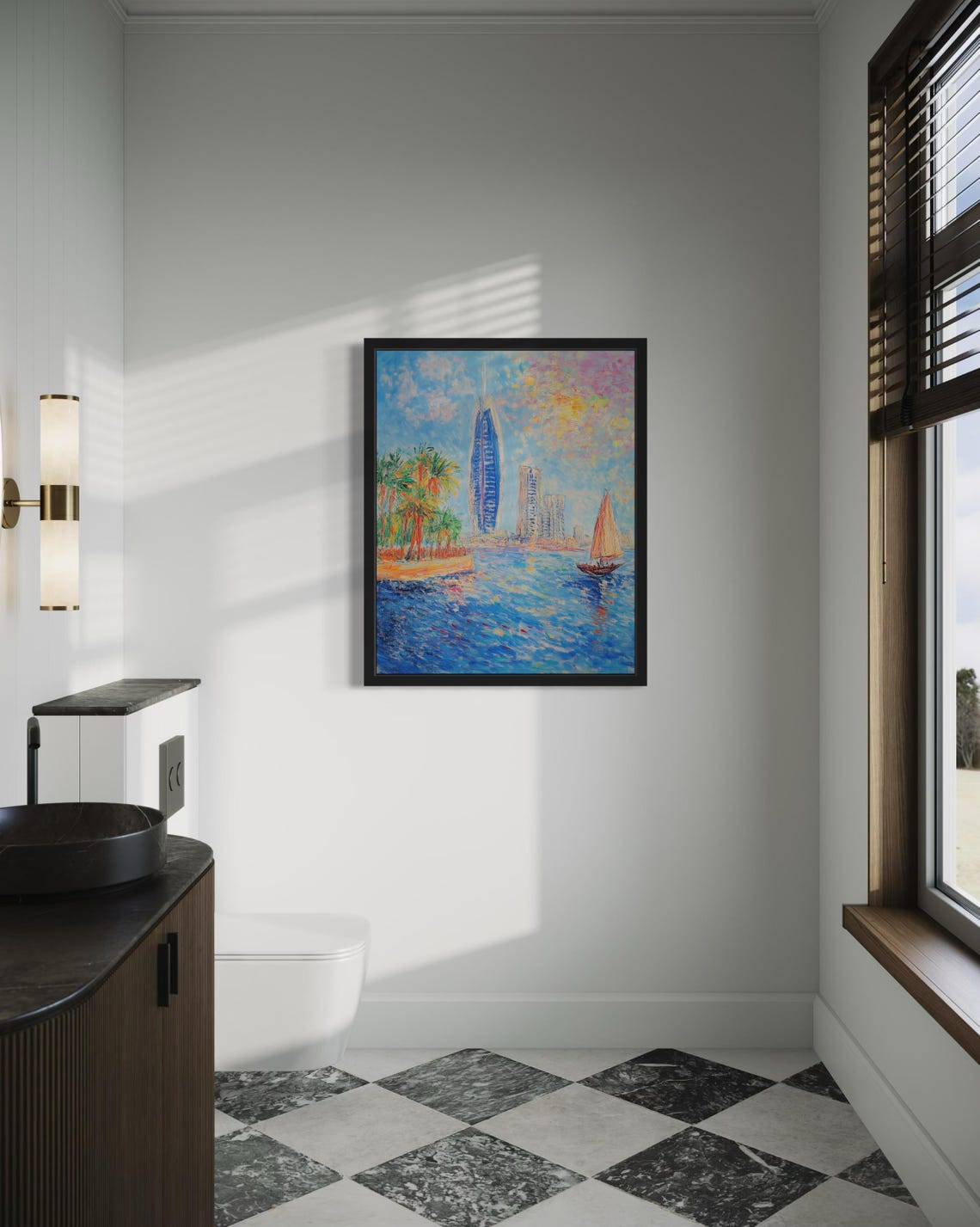 Bahrain Countries, Monet Art Print - Image 4