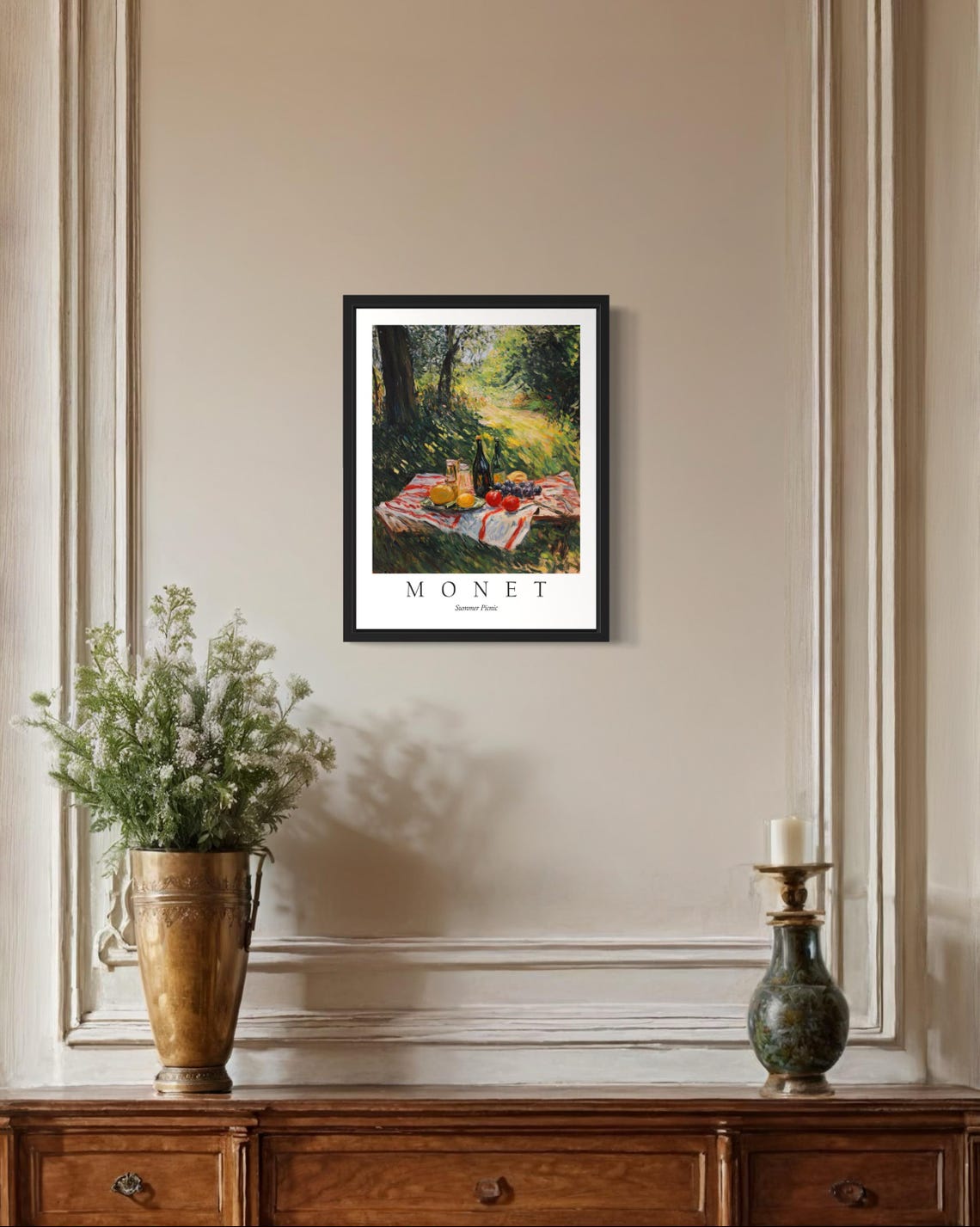 Summer Picnic Monet Still Life Art Print Wall Art Poster Original Paint Artwork Artwork Decor - Image 2