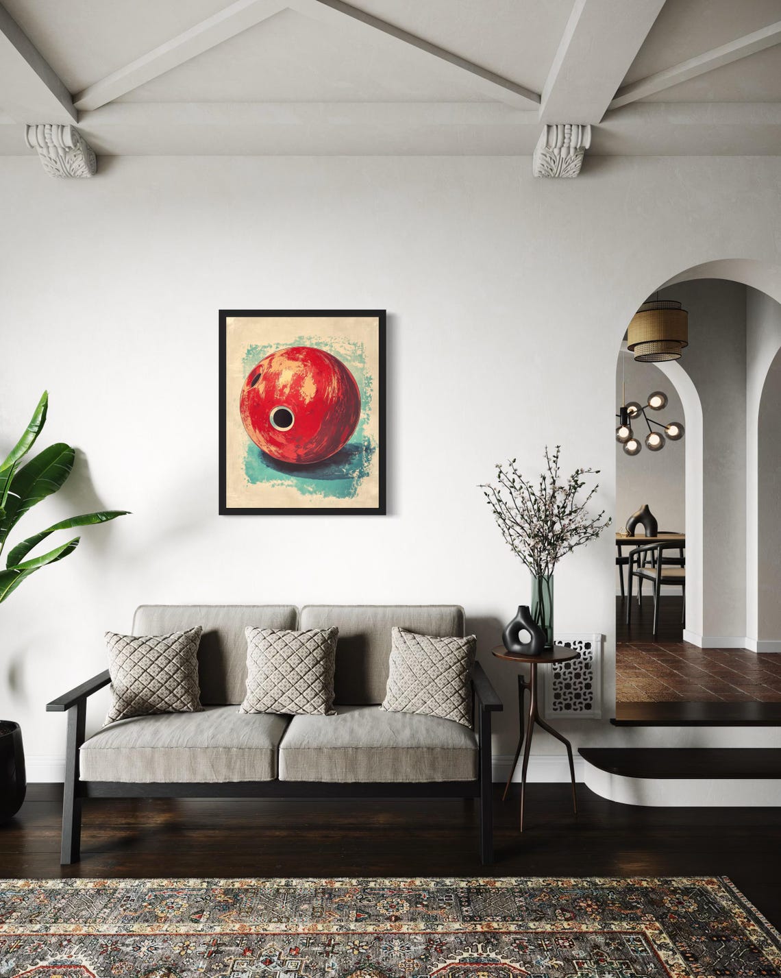 Bowling Ball Pop Art Poster - Image 2