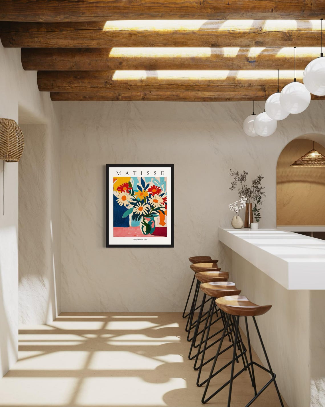 Matisse Style Daisy Flower Vase Fresh Fauvist Still Life Poster - Image 4