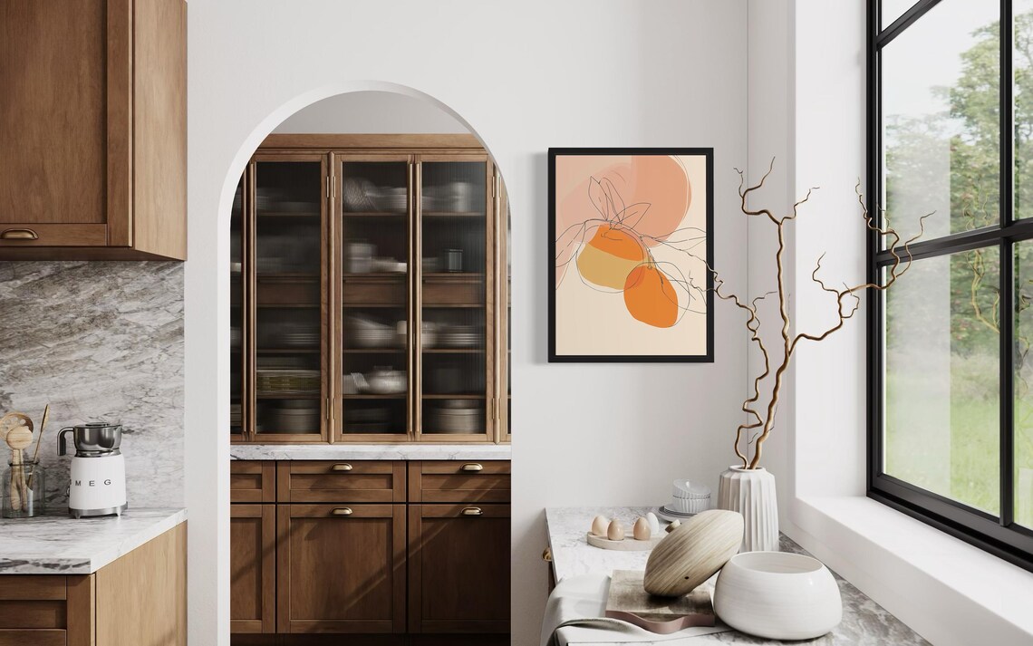 Oranges Food Art Print, Original Paint Artwork - Image 4