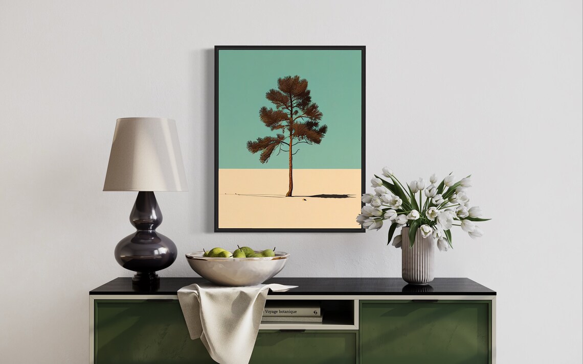 Pitch Pine Tree Minimalist Art Print - Image 2