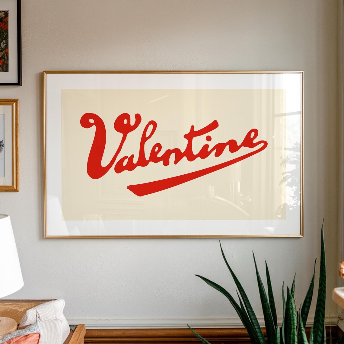 Retro Valentine Script Poster, Kitchen Wall Art - Image 4