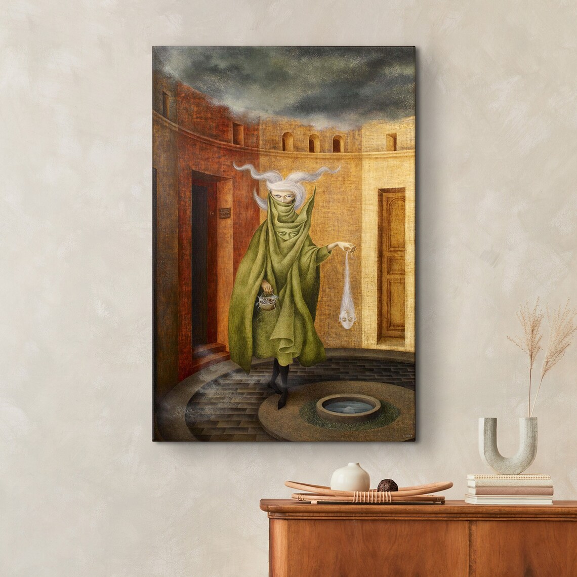 Remedios Varo's Mujer Saliendo Del Psicoanalista Art Print