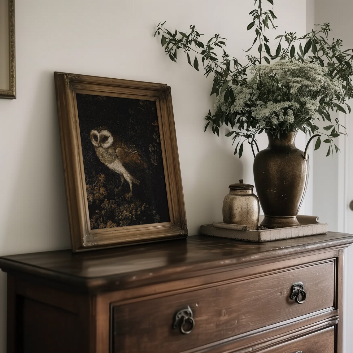 Owl Print, Vintage Dark Academia Wall Decor - Image 5