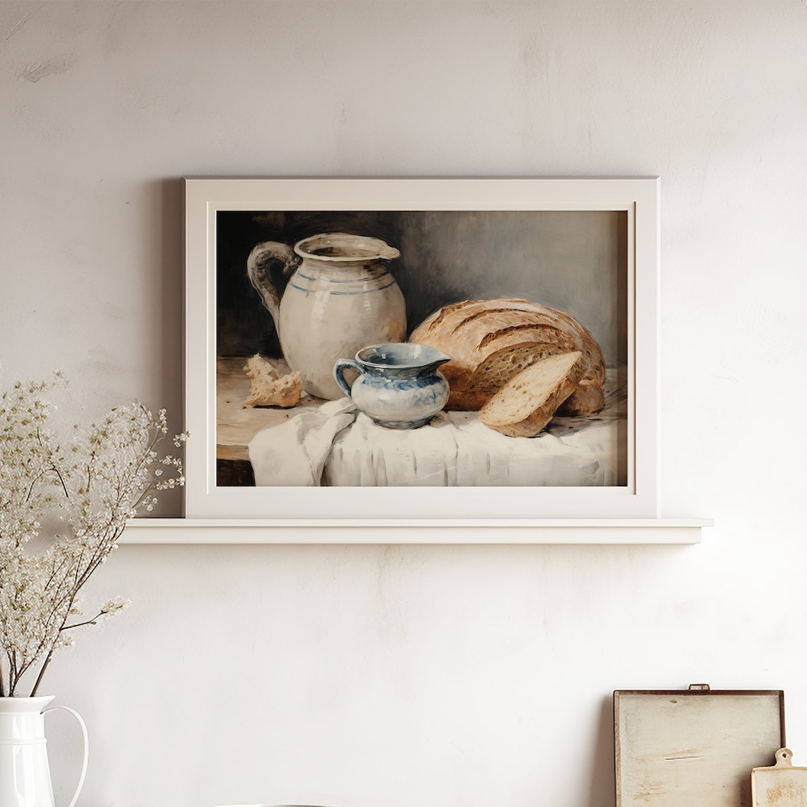 Sourdough Bread Still Life, Rustic Kitchen Art Print - Image 3
