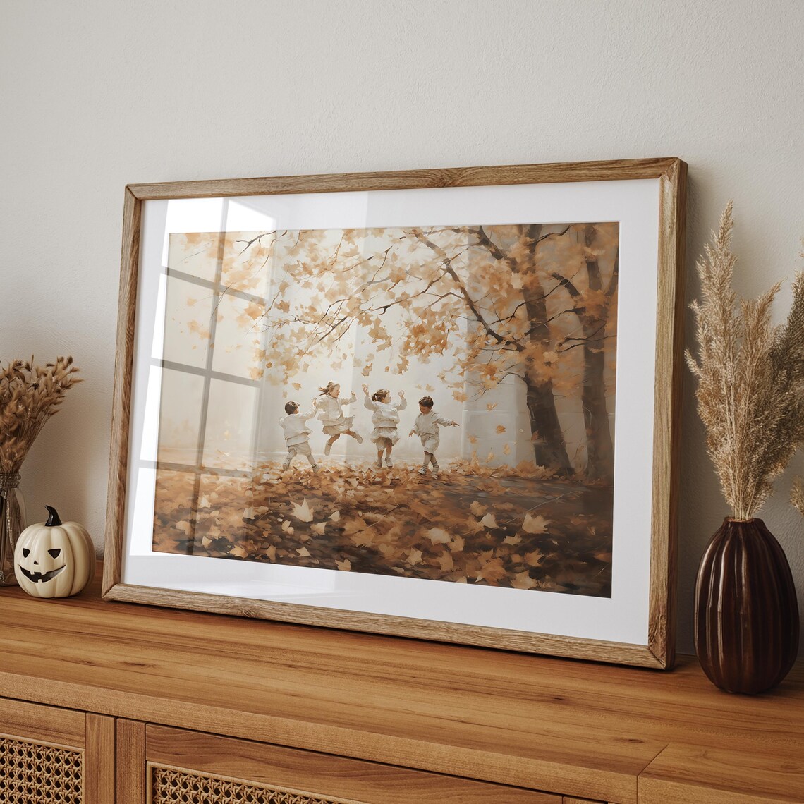 Autumn Leaves Vintage Style Fall Art Print - Image 4