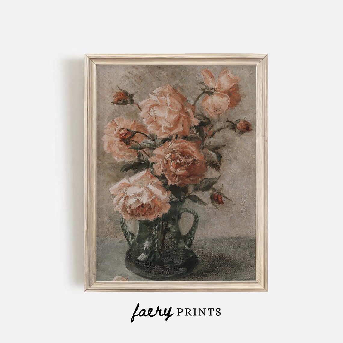 Flower Painting Vintage Still Life Roses Art Print - Image 4