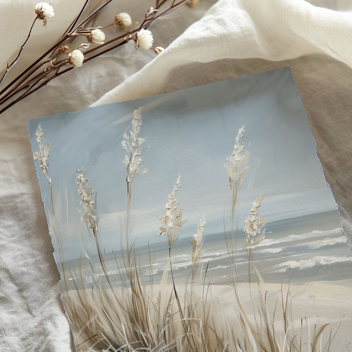 Ocean Beach Bathroom Wall Art Poster Print - Image 3