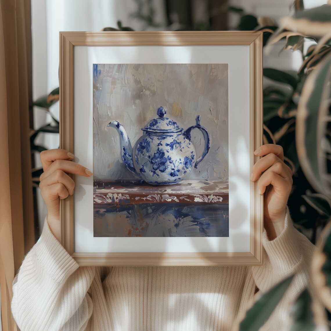Rustic Teapot Vintage Farmhouse Wall Art Print - Image 5