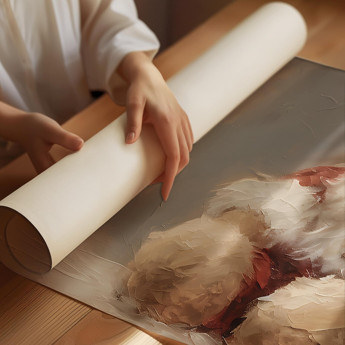 Christmas Teddy Bear Holiday Art Print, Vintage - Image 2