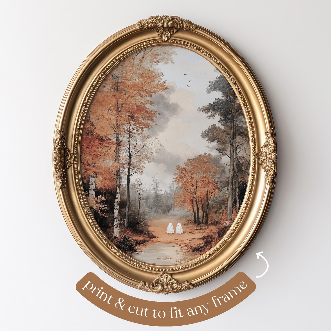 Ghosts In A Fall Landscape, Vintage Style Poster - Image 5