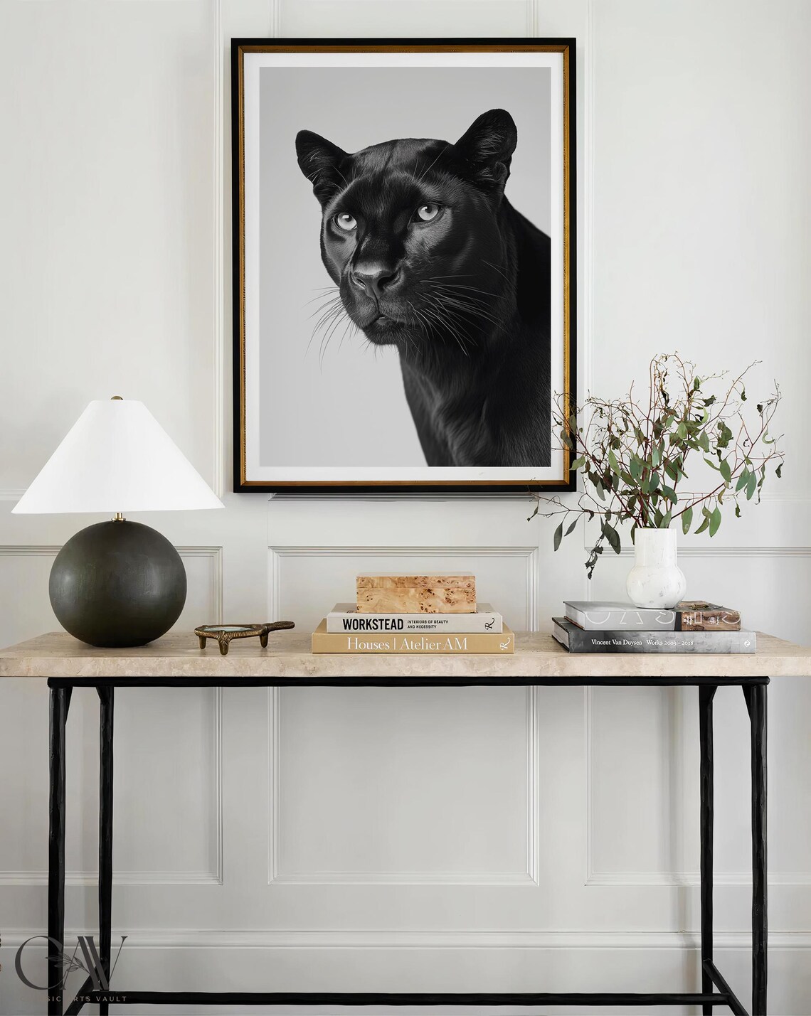 Black Panther Fashion Magazine Inspired Poster Animal Portrait Photography Print Funny Bathroom Decor Large Wall Art 2756 - Image 3