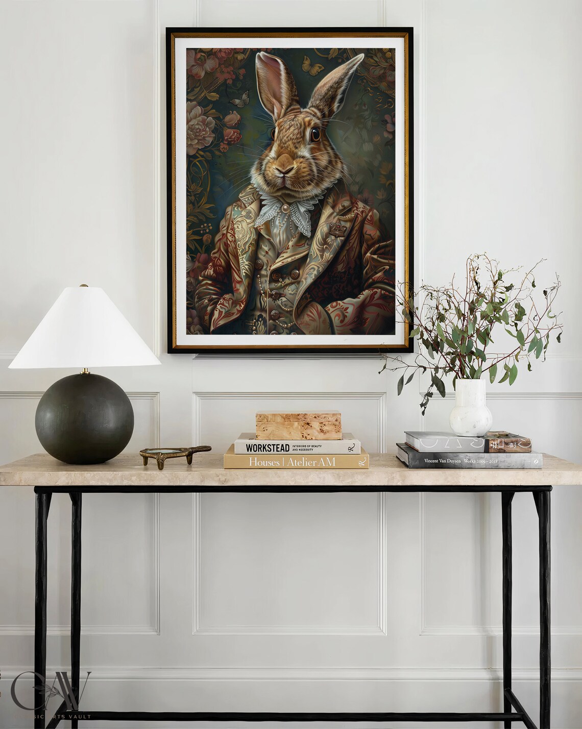 Rabbit Royal Renaissance Portrait Vintage Poster - Image 4