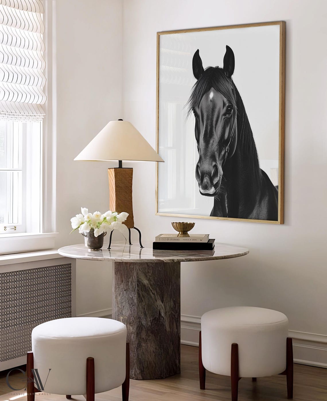 Horse Fashion Magazine Inspired Poster Animal Portrait Photography Print Funny Bathroom Decor Large Wall Art 2779 - Image 4
