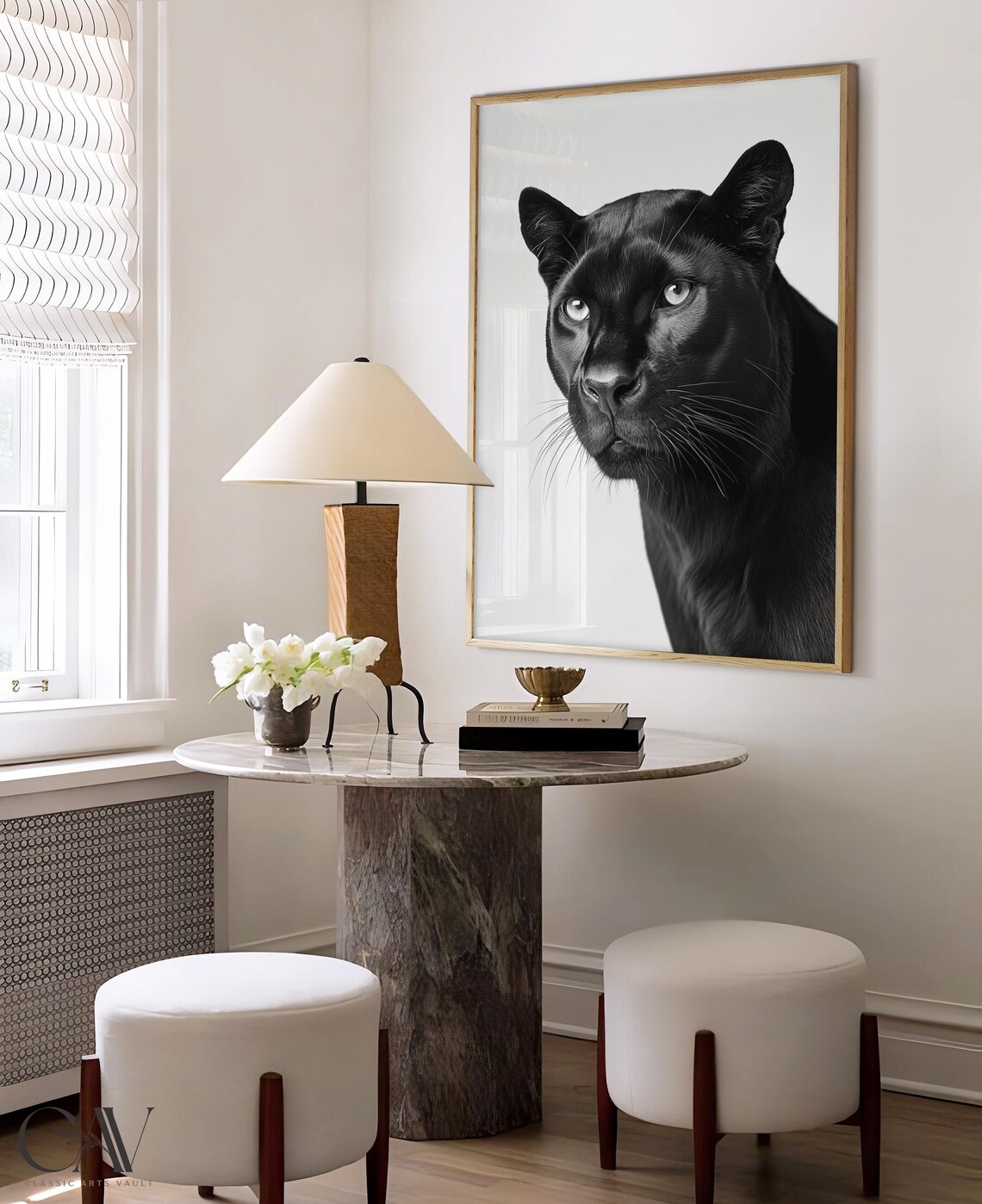 Black Panther Fashion Magazine Inspired Poster Animal Portrait Photography Print Funny Bathroom Decor Large Wall Art 2756 - Image 4