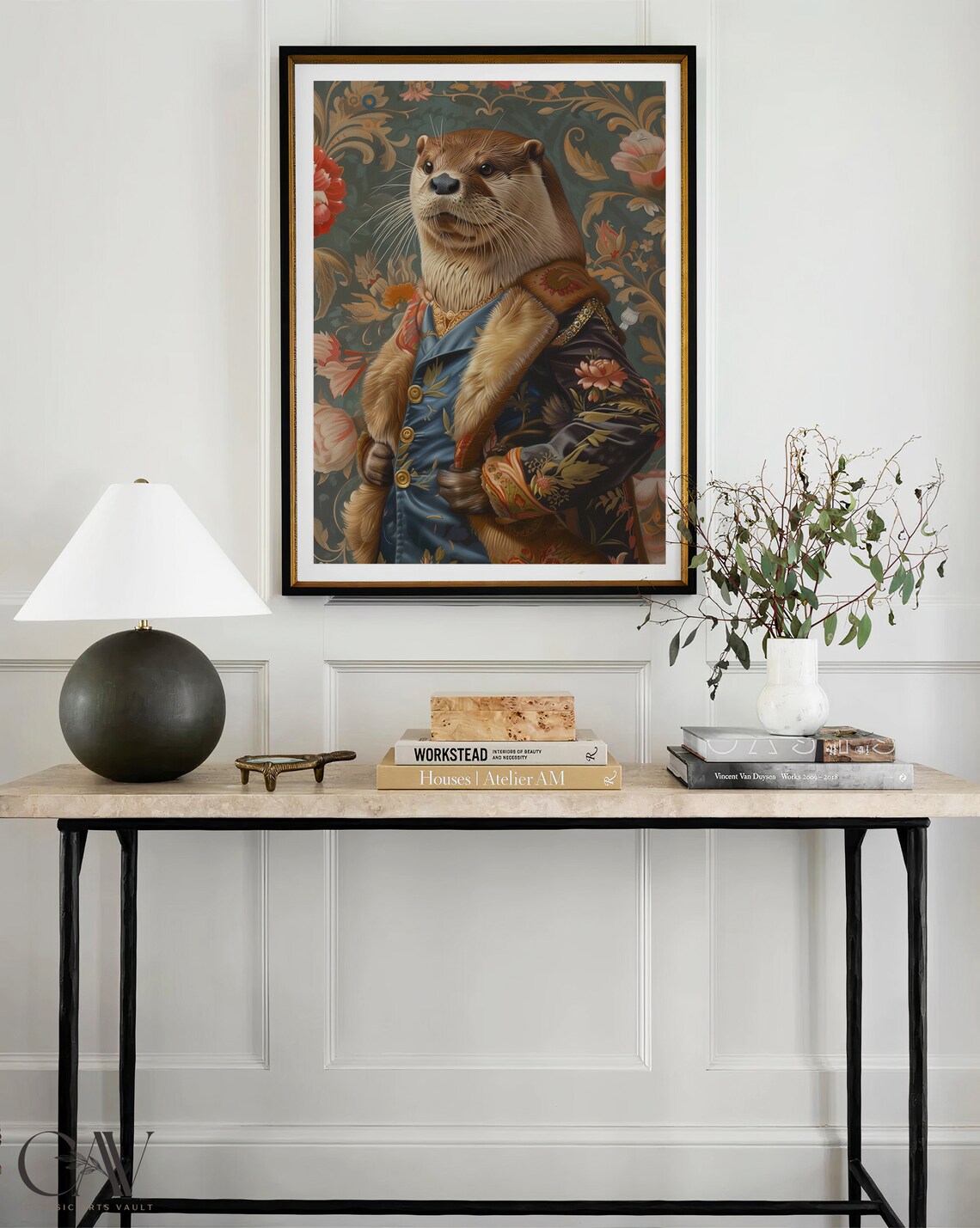 Otter Royal Renaissance Portrait Vintage Art Print - Image 3