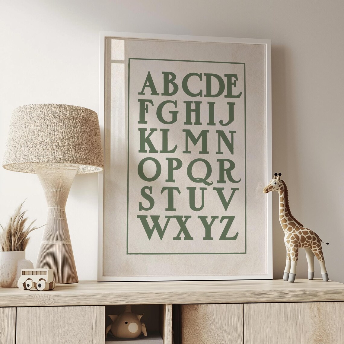 ABC Poster, Vintage Nursery Letter Artwork - Image 2