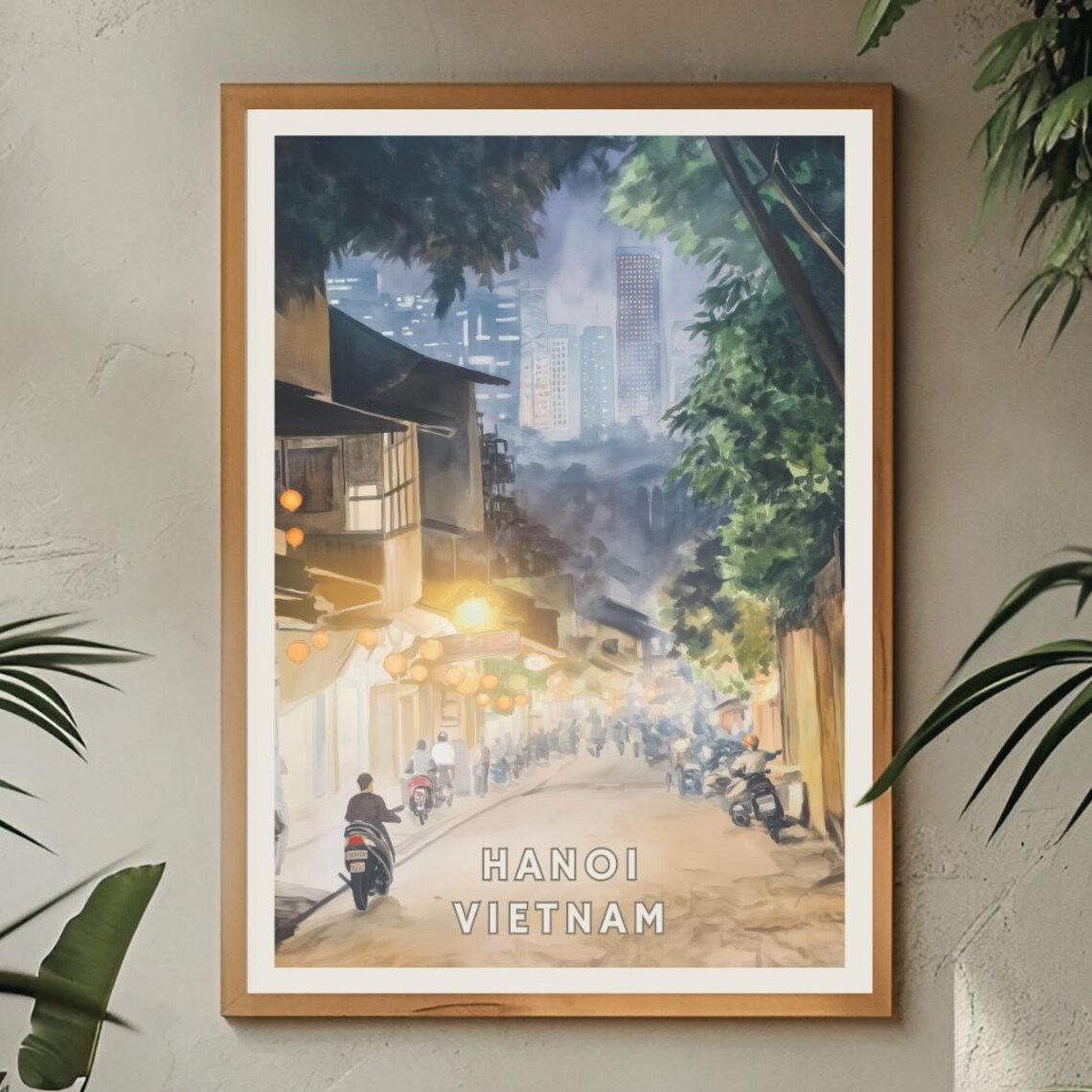 Hanoi Vietnam Poster, Old Quarter Night Market - Image 2