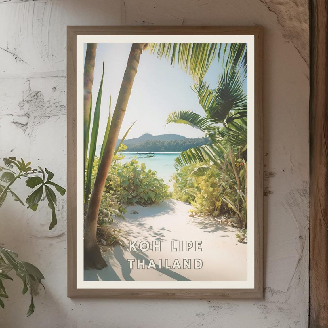 Koh Lipe Thailand Poster Tropical Island Wall Art Ocean Beach Decor Thailand Travel Print Southeast Asia Travel Se Asia Travel Poster - Image 3