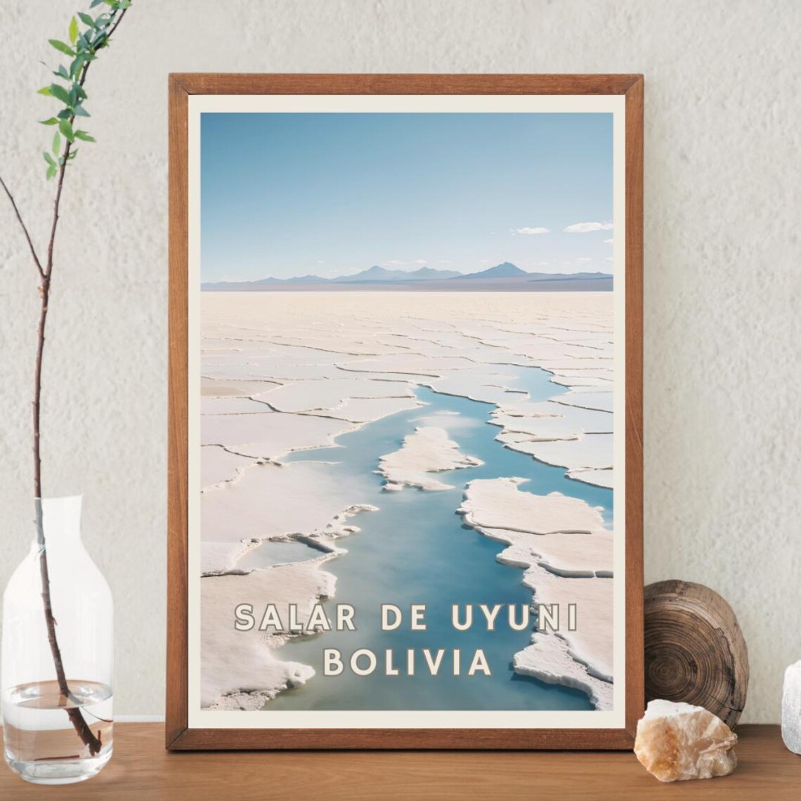 Salar De Uyuni Bolivia Poster Bolivia Art Print Salt Flats Landscape South America Wall Art Travel Print Salar De Uyuni Office Art Decor - Image 2