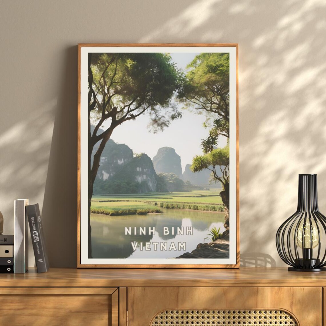 Ninh Binh Vietnam Travel Poster, Scenic Landscape - Image 2