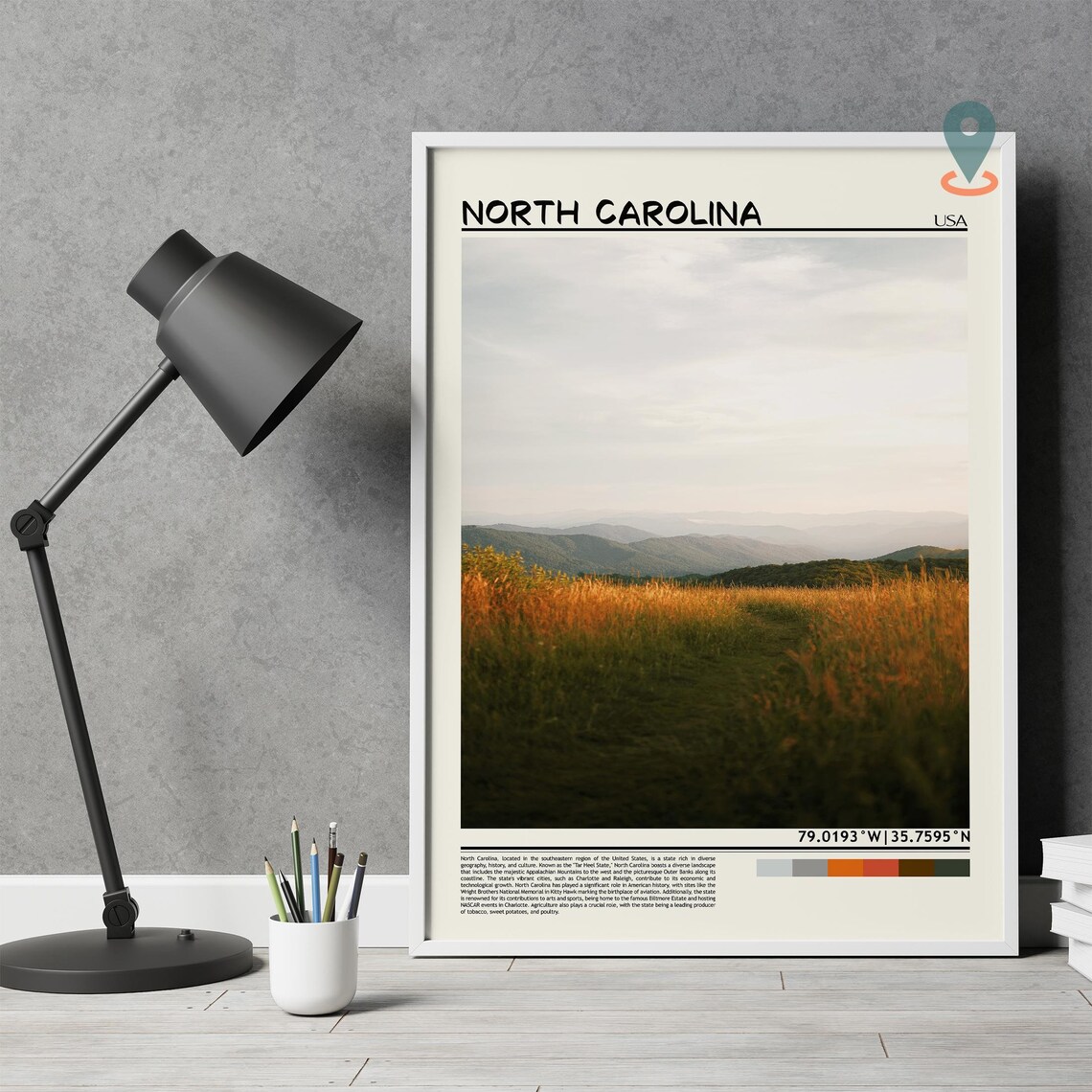 North Carolina Print North Carolina Wall Art North Carolina Poster North Carolina Photo North Carolina State Raleigh North Carolina - Image 2