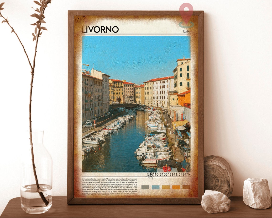 Livorno Print Livorno Wall Art Livorno Poster Livorno Photo Livorno Poster Print Livorno Wall Decor Italy Poster Livorno City Italy - Image 6