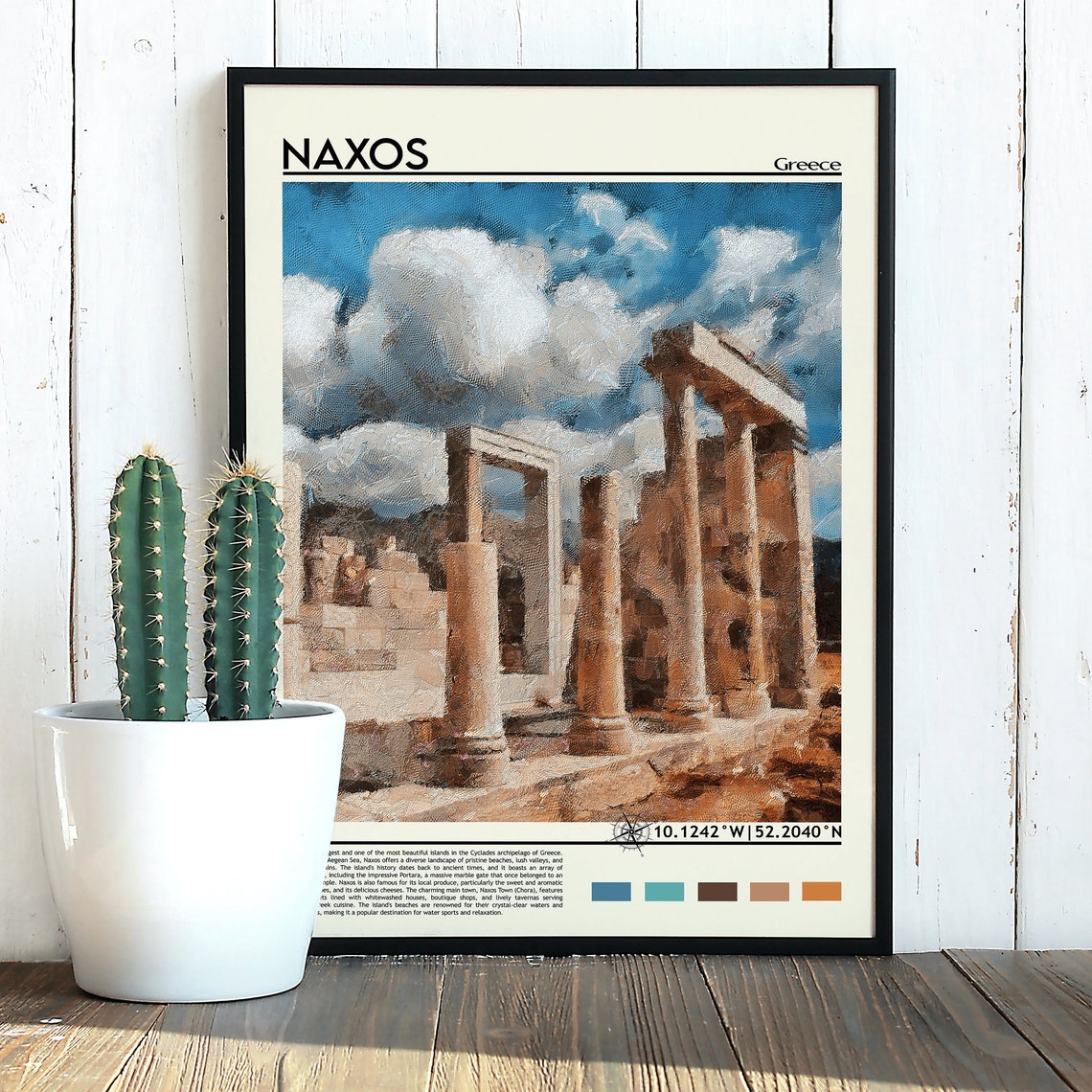 Naxos Print Naxos Poster Naxos Wall Art Naxos Travel Print Naxos Art Print Naxos Artwork Naxos Photo Greece Print Naxos Greece Gift - Image 5