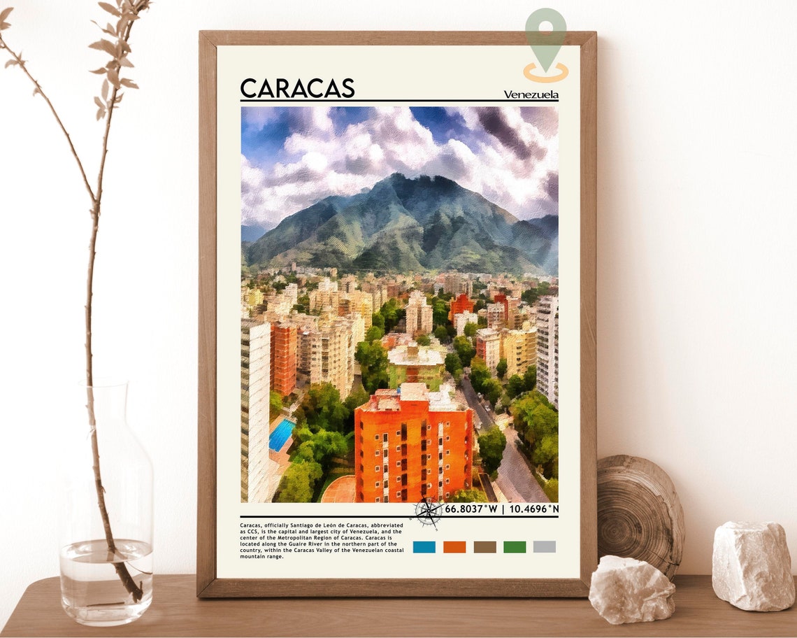 Caracas Print Vintage Poster Caracas Wall Art Caracas Poster Caracas Photo Caracas Poster Print Caracas Wall Decor Venezuela Poster