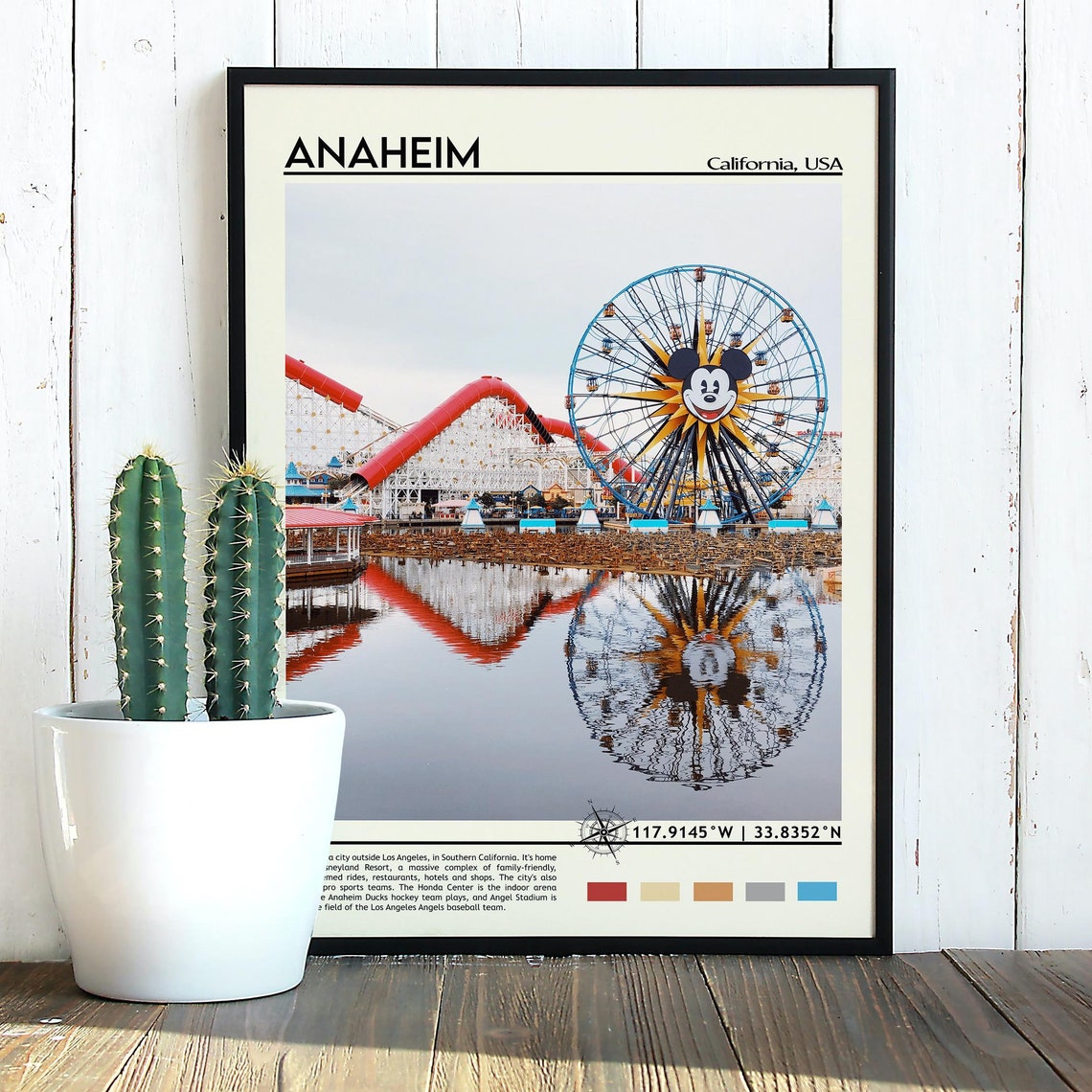 Anaheim Print Anaheim Poster Anaheim Wall Art Anaheim Travel Anaheim Art Print Anaheim Artwork Anaheim Photo Anaheim California Print - Image 3