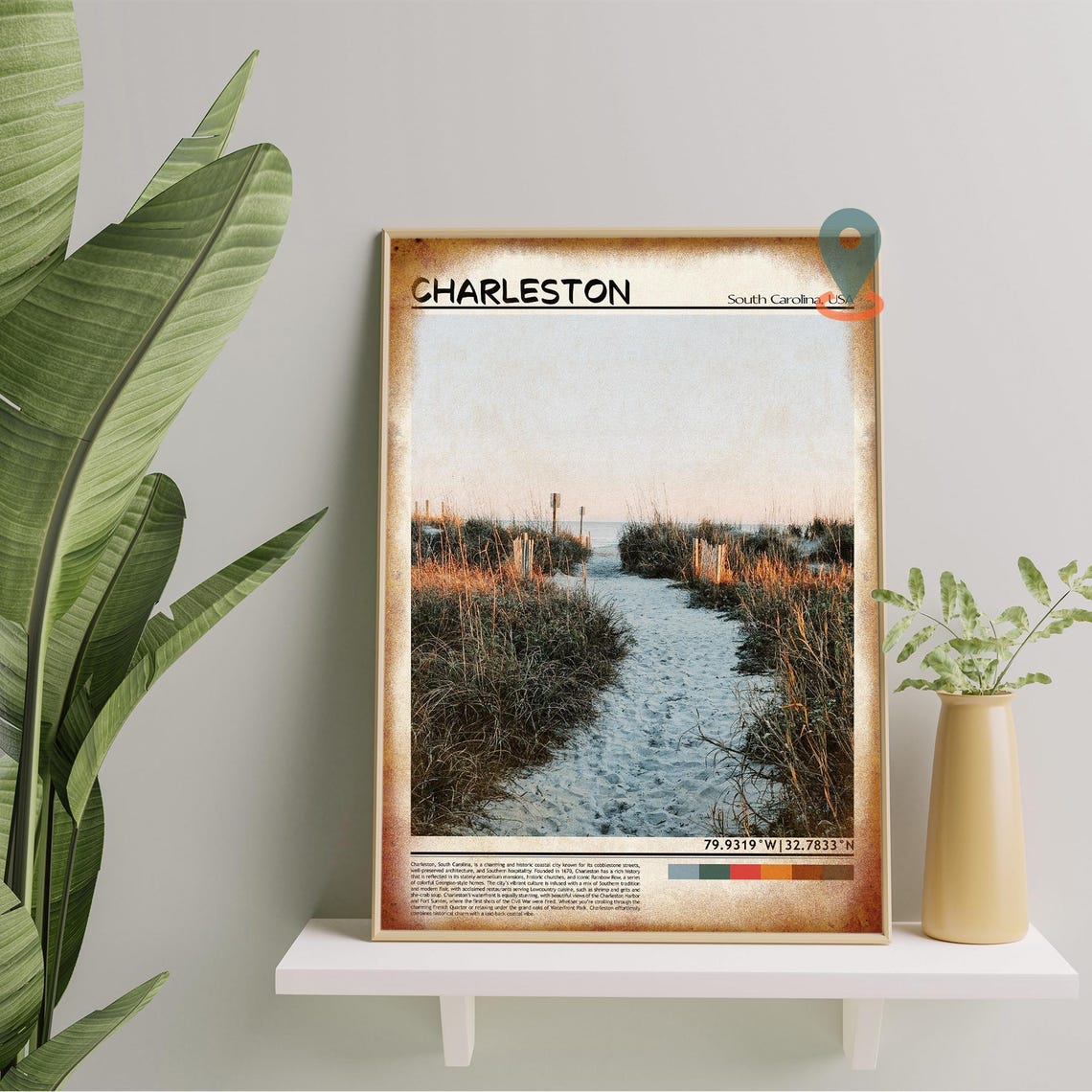 Charleston Print Charleston Wall Art Charleston Poster Charleston Photo Charleston Travel Poster Charleston City South Carolina - Image 5