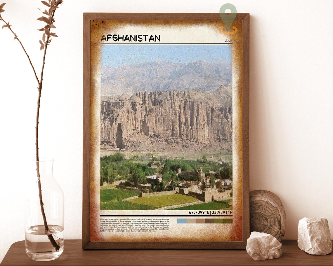 Afghanistan Print Vintage Poster Afghanistan Wall Art Afghanistan Poster Afghanistan Photo Afghanistan Poster Print Kabul Poster - Image 6