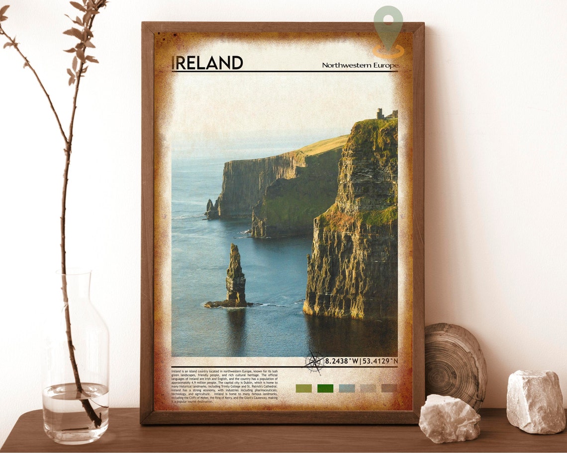 Ireland Print Ireland Poster Ireland Wall Art Ireland Travel Ireland Art Print Ireland Artwork Ireland Photo Ireland Dublin Print - Image 6