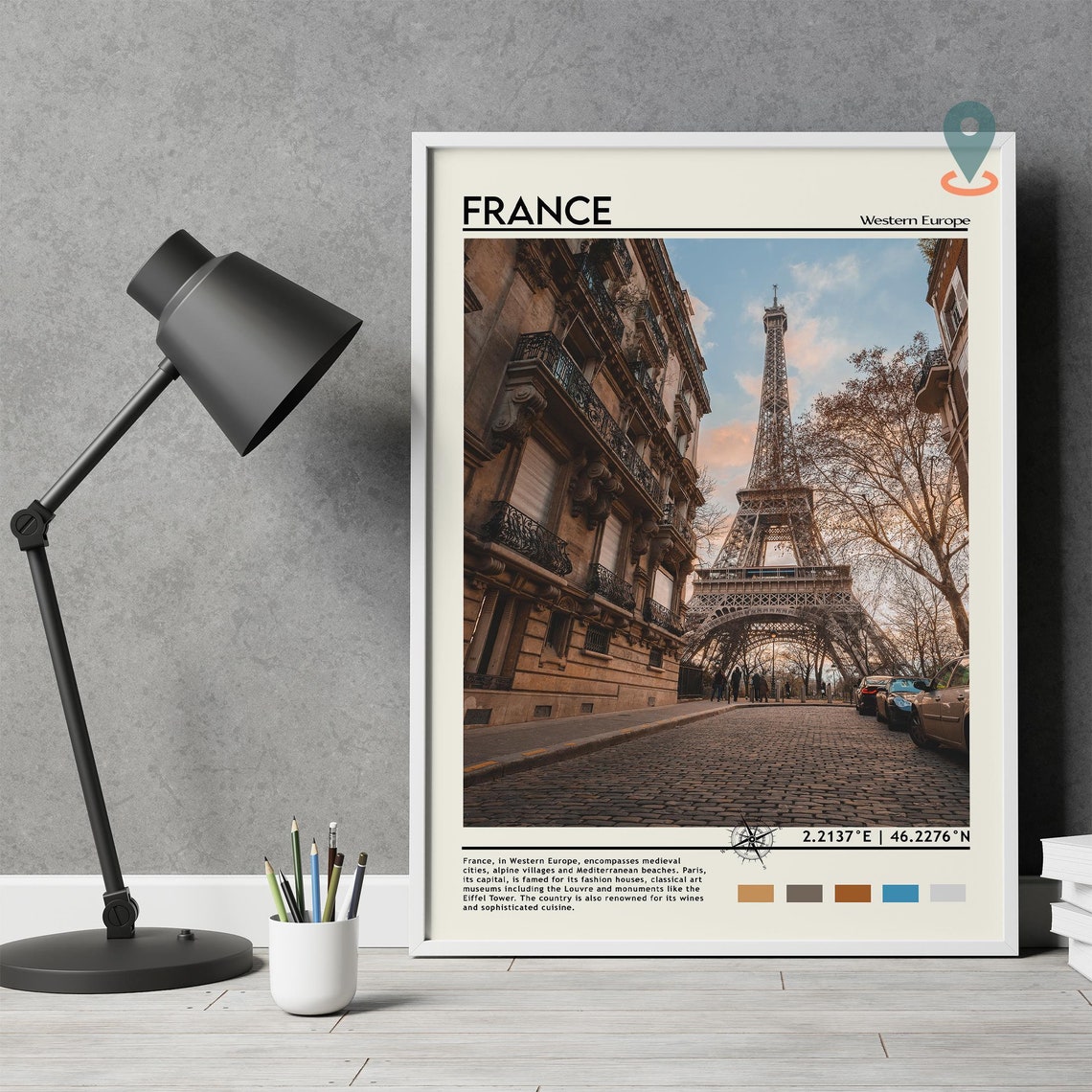 France Print Vintage Poster France Wall Art France Poster France Photo France Poster Print France Wall Dcor - Image 5
