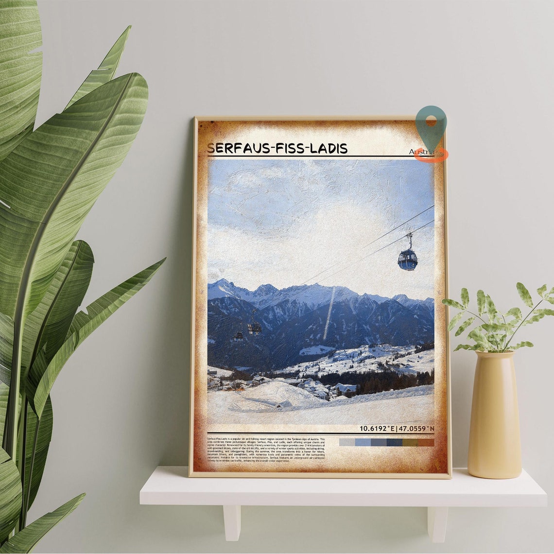 Serfaus Fiss Ladis Print Serfaus Fiss Ladis Wall Art Serfaus Fiss Ladis Poster Serfaus Fiss Ladis Photo Serfaus Fiss Ladis Ski - Image 5