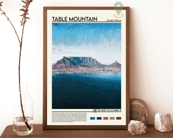 Table Mountains Print Table Mountains Poster Table Mountains Wall Art Table Mountains Travel Print Table Mountains Art South Africa
