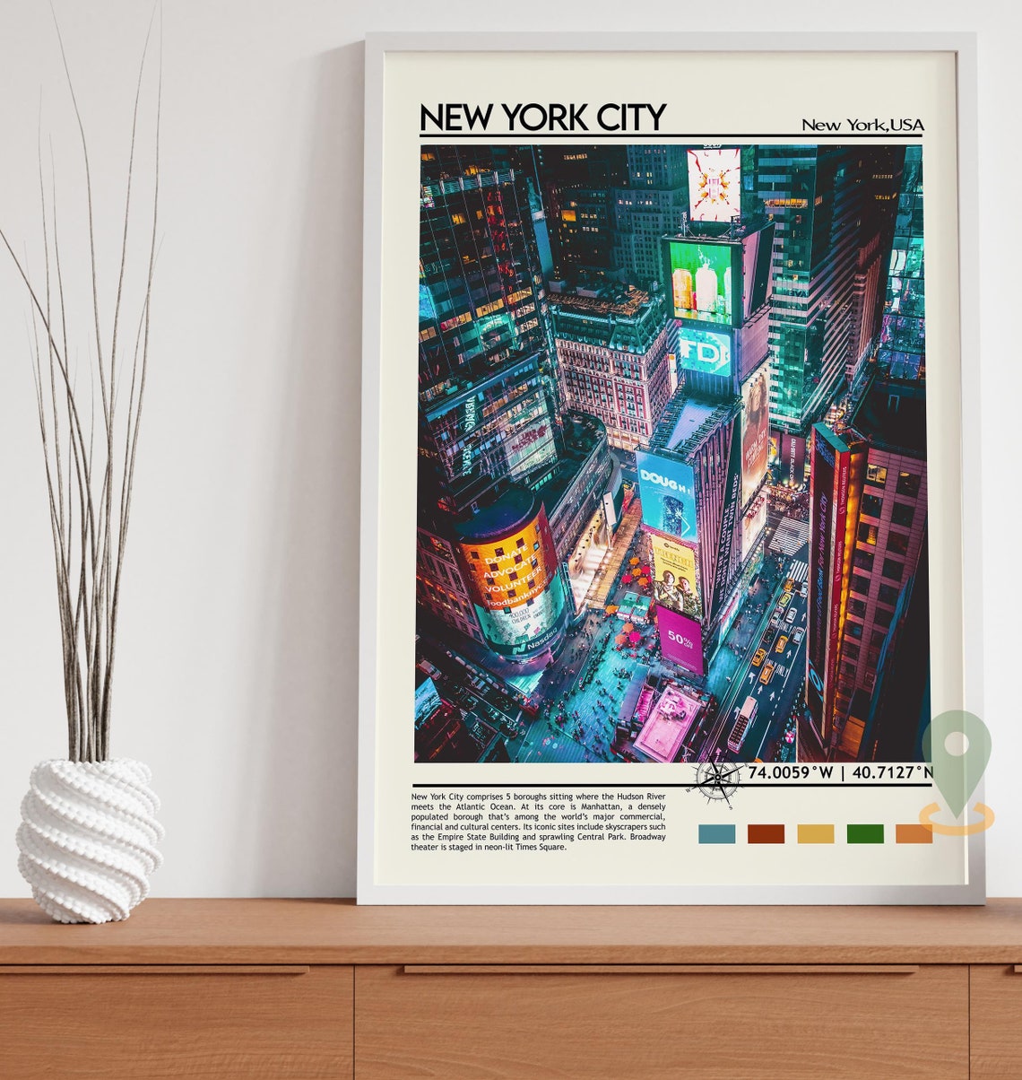 New York Print New York Art New York Poster New York Photo New York Poster Print New York Painting New York Travel Poster New York - Image 3