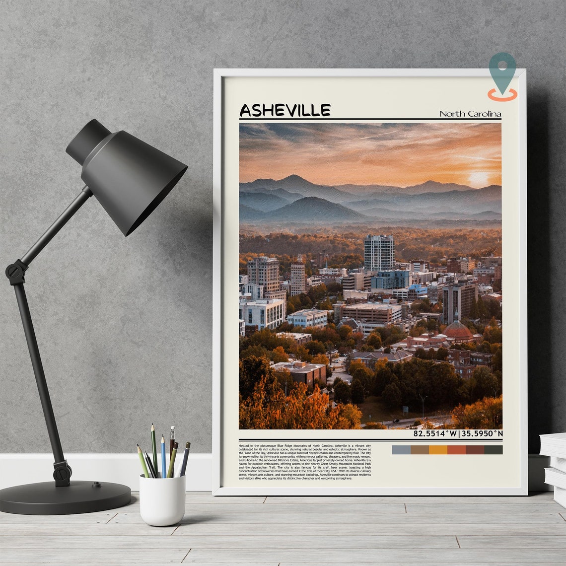 Asheville Print Asheville Wall Art Asheville Poster Asheville Photo Asheville Poster Print Asheville City Art Asheville North Carolina - Image 4