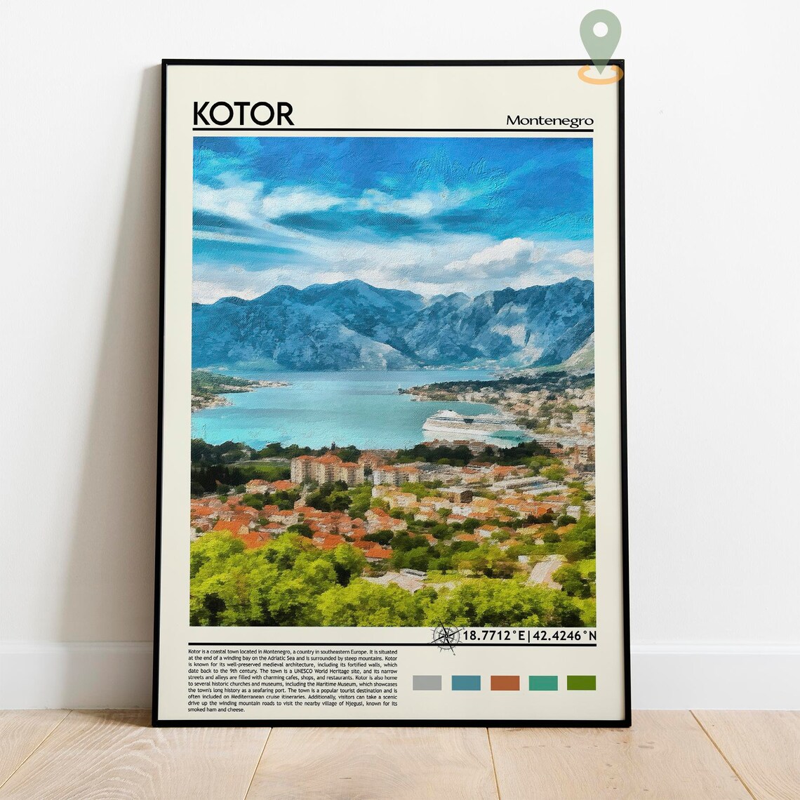 Kotor Print Kotor Poster Kotor Wall Art Kotor Travel Kotor Art Print Kotor Artwork Kotor Photo Kotor Montenegro Print Kotor City - Image 3