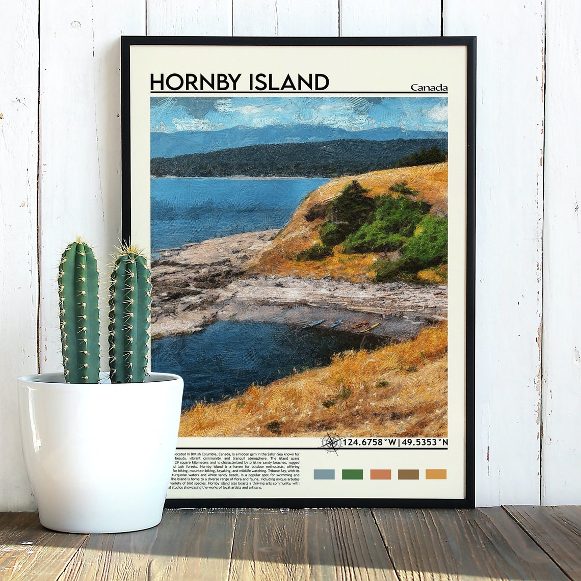 Hornby Island Print Hornby Island Poster Hornby Island Wall Art Hornby Island Travel Print Hornby Island Art Print Hornby Island Travel - Image 5