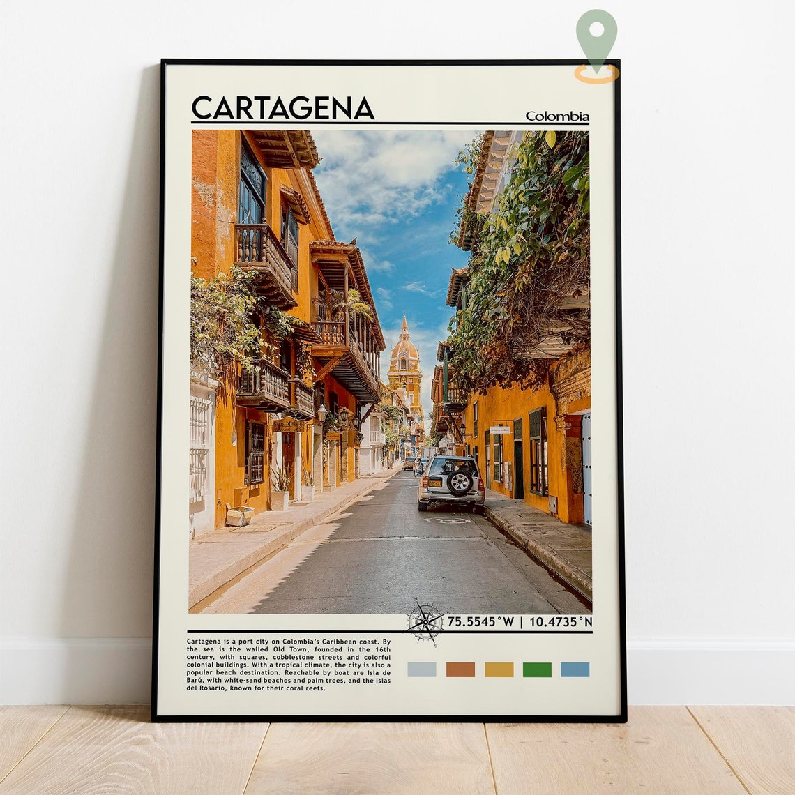 Cartagena Print Cartagena Art Cartagena Poster Cartagena Photo Cartagena Poster Print Cartagena Painting Colombia Poster Vintage Art - Image 2