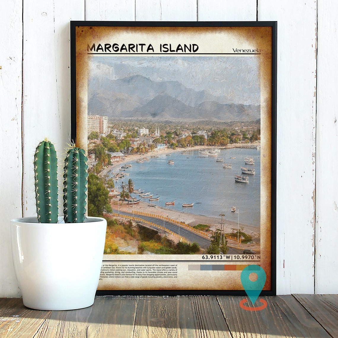 Isla De Margarita Margarita Island Print Margarita Island Wall Art Margarita Island Poster Margarita Island Photo Isla De Margarita Art - Image 2